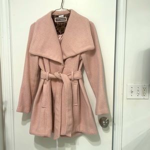 Steve Madden-Pink-polyester/wool/rayon coat